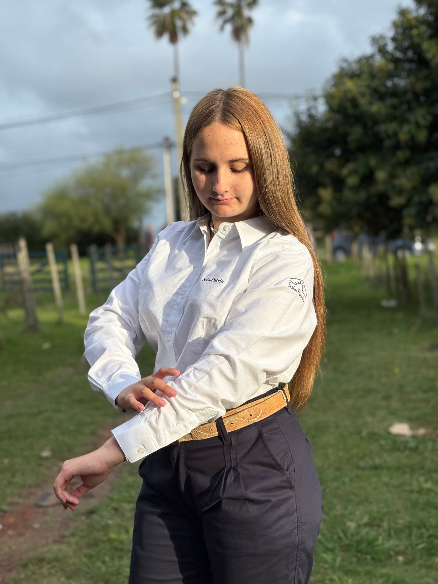 Camisa Dama Oxford Blanca
