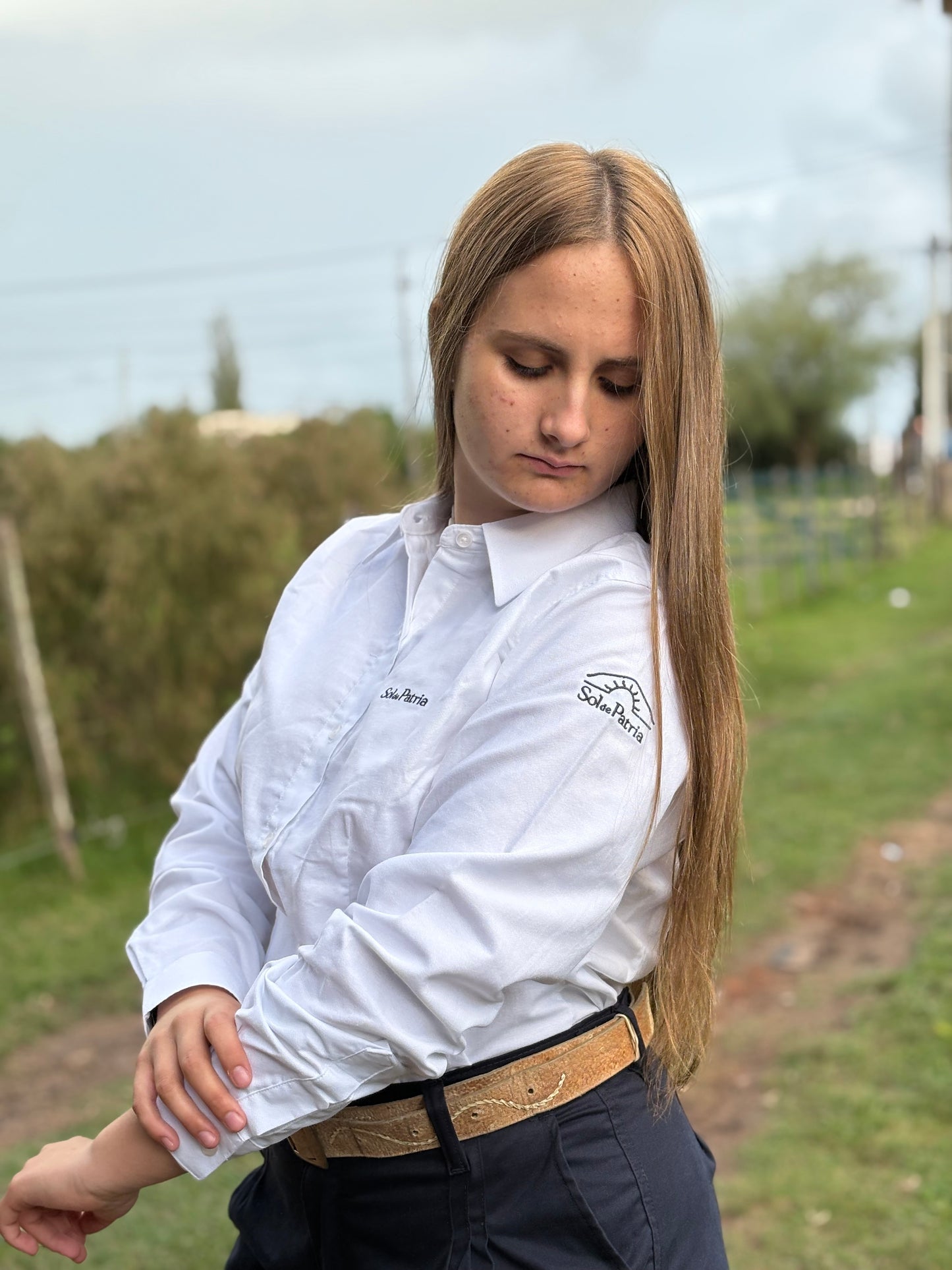 Camisa Dama Oxford Blanca